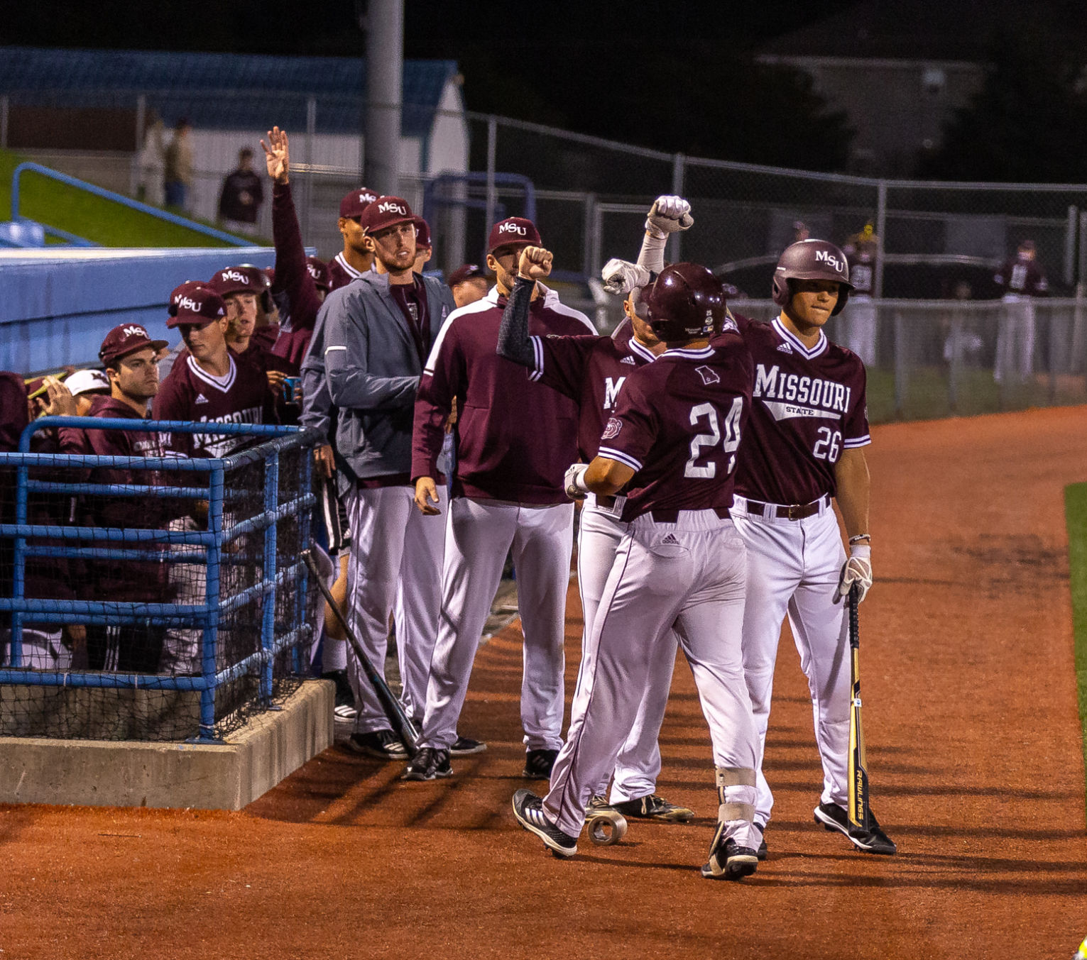 Missouri State Bears celebrate together